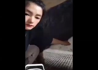 Hire her, Brazzers - Chinese girl sucks off a pig